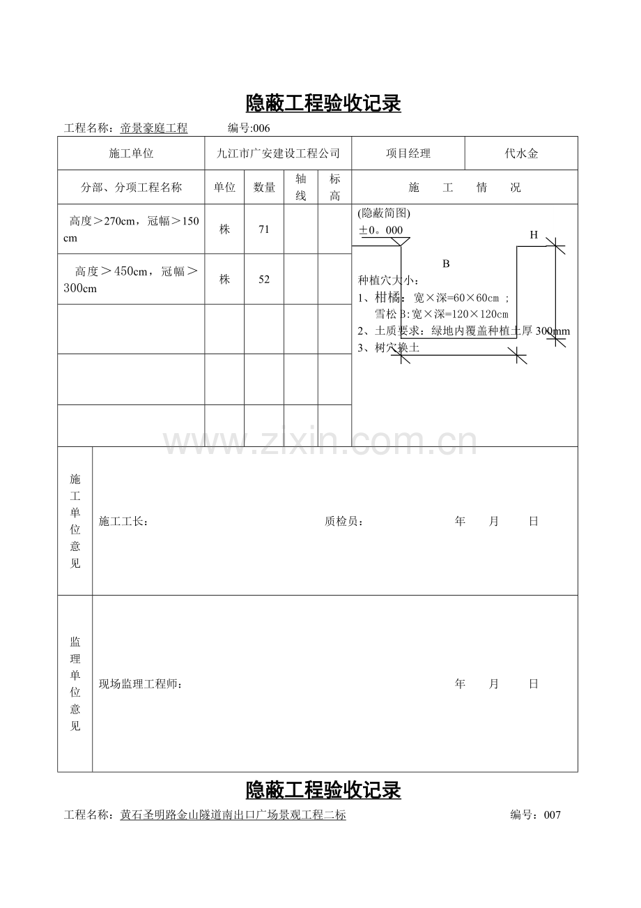 树穴隐蔽工程验收记录.doc_第1页