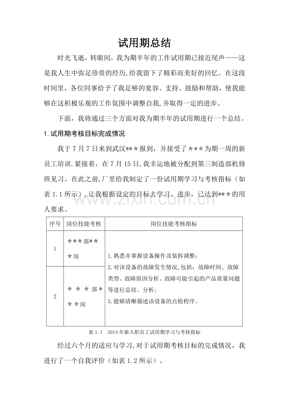 设备维修试用期工作总结.doc_第1页