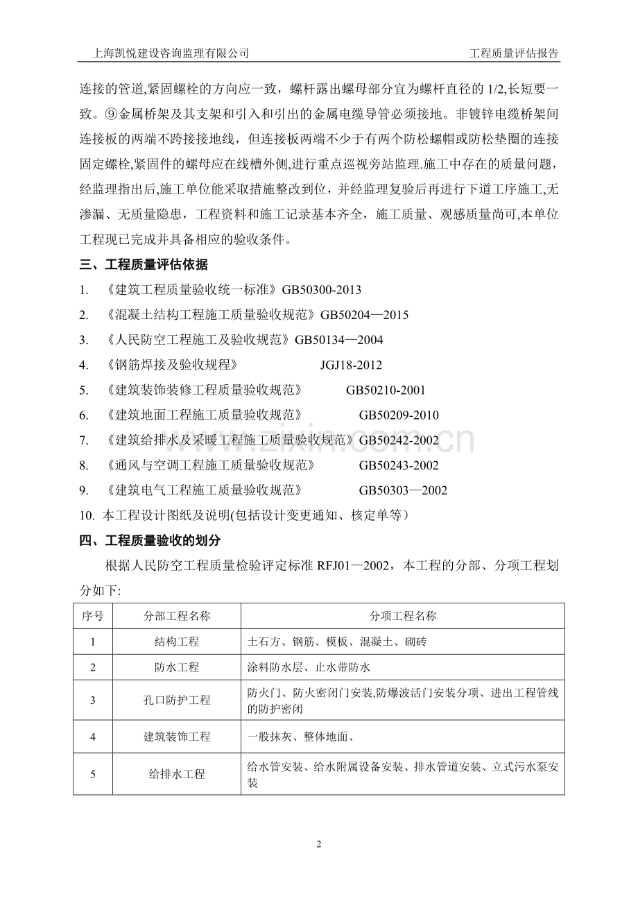 某人防工程监理评估报告(样板).doc_第3页