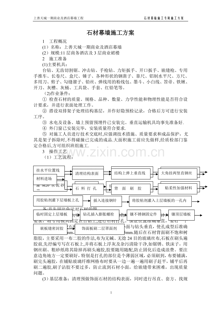 石材幕墙施工专项方案.doc_第1页