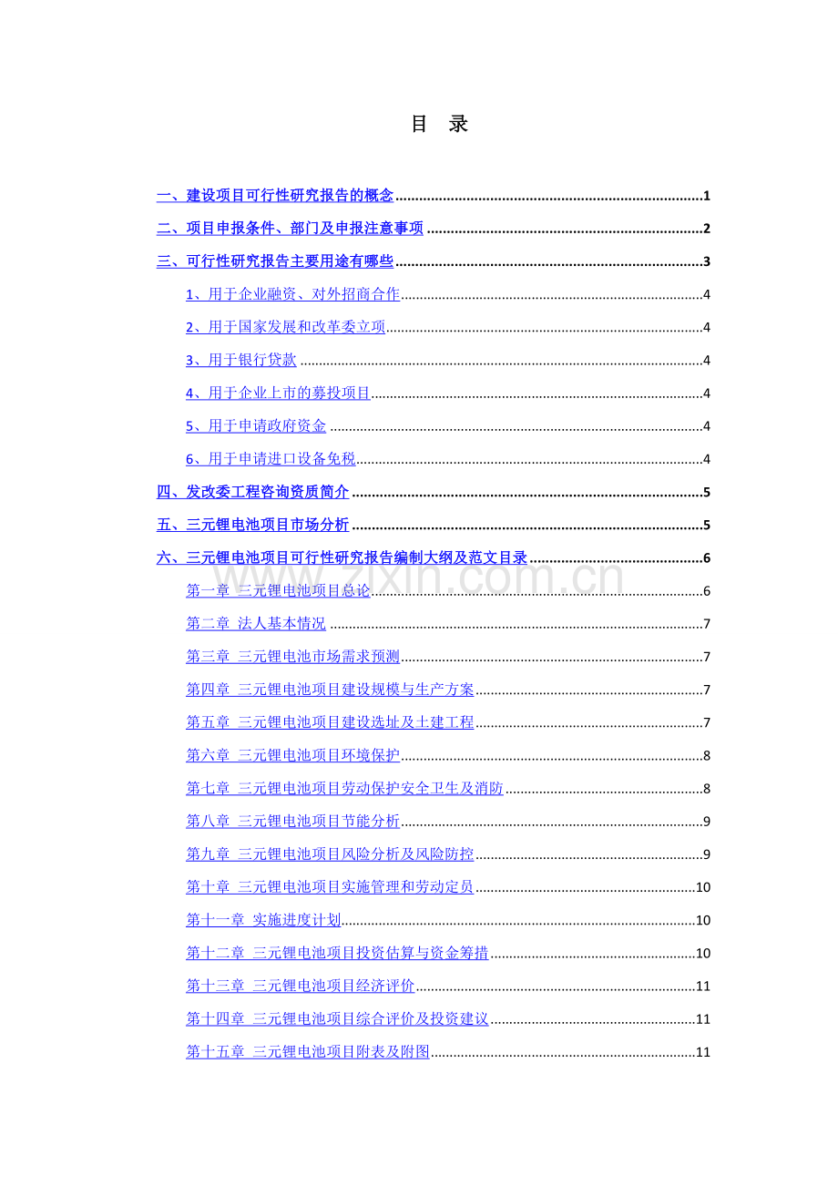 三元锂电池生产线建设可行性研究报告.doc_第2页