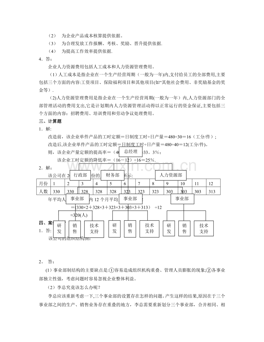 人力资源管理管理师(四级)习题答案..doc_第2页