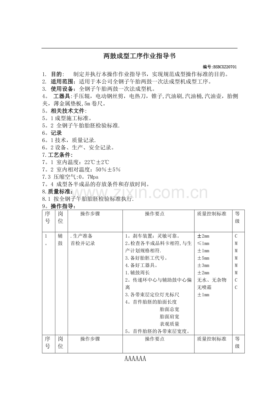 两鼓成型工序作业指导书.doc_第1页