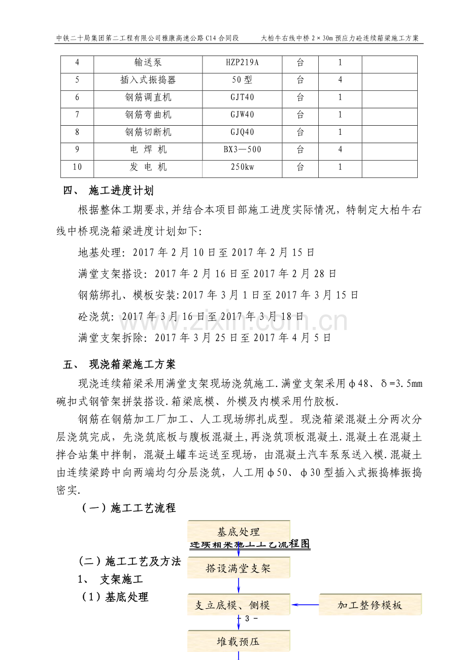 大柏牛右线中桥2×30m预应力砼连续箱梁施工方案.doc_第3页