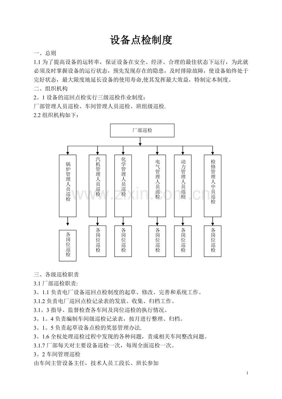 电厂设备点检制度.doc_第1页