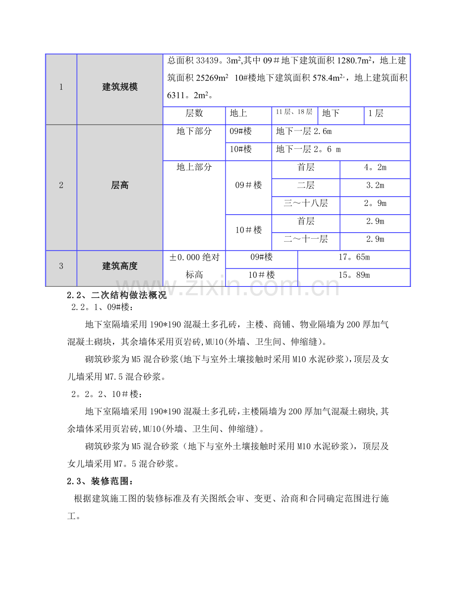 二次砌筑施工方案...doc_第2页