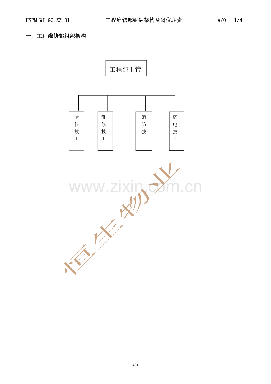 物业工程维护作业指导书.doc_第1页