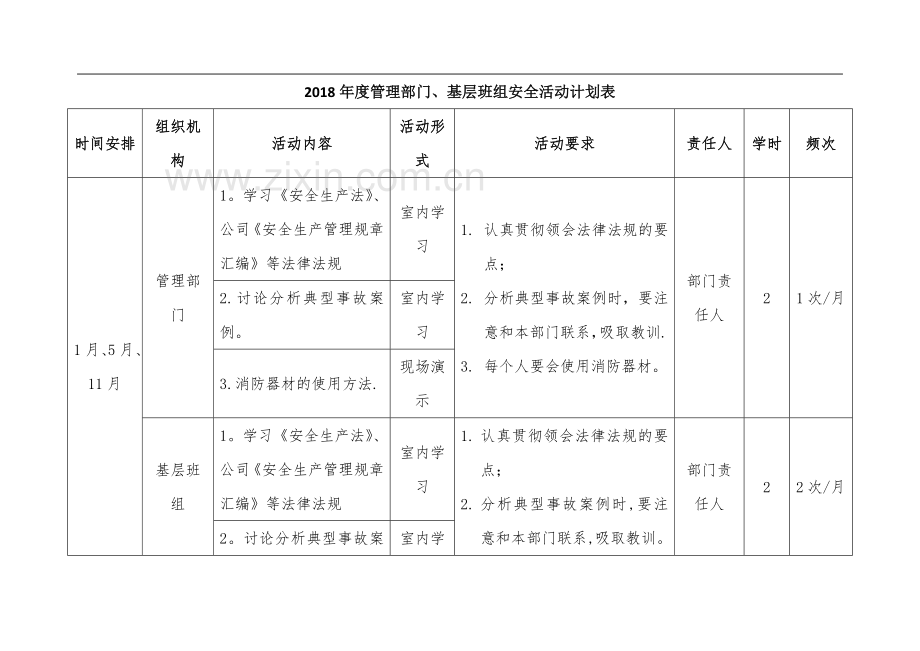 安全活动计划表.doc_第3页