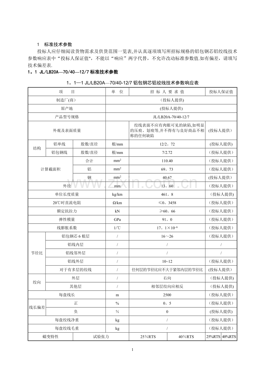 最全铝包钢芯铝绞线技术参数表.doc_第2页