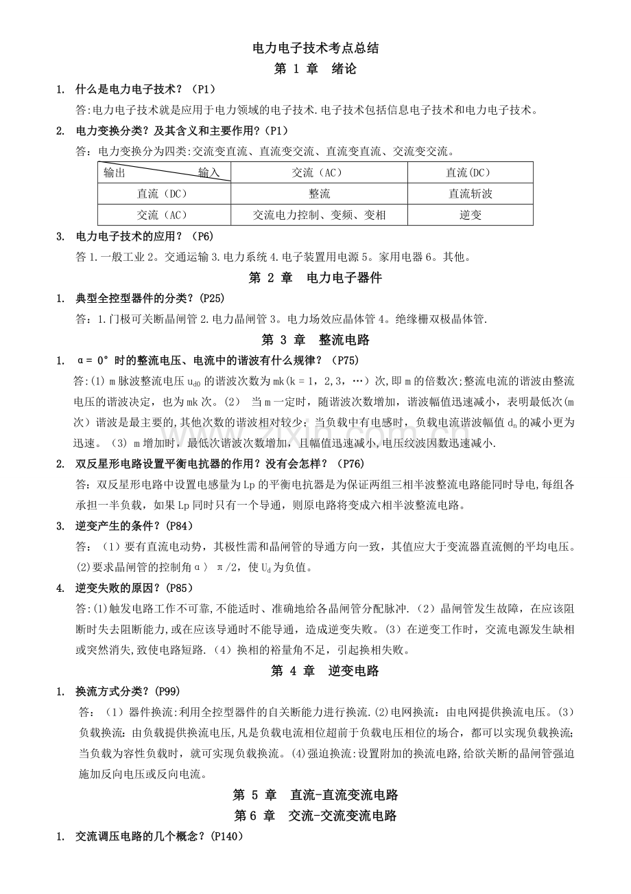 电力电子技术考点总结.doc_第1页