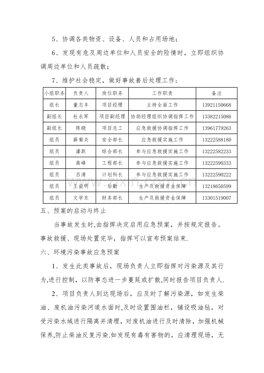 水上作业防污染应急救援预案.doc_第2页