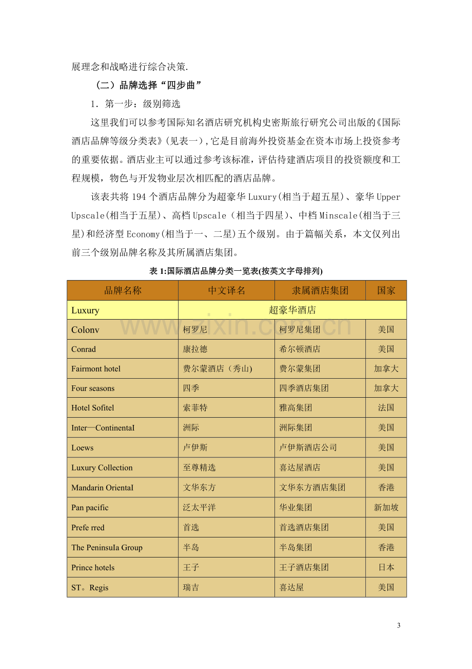 如何与国际酒店管理公司打交道——酒店品牌....doc_第3页