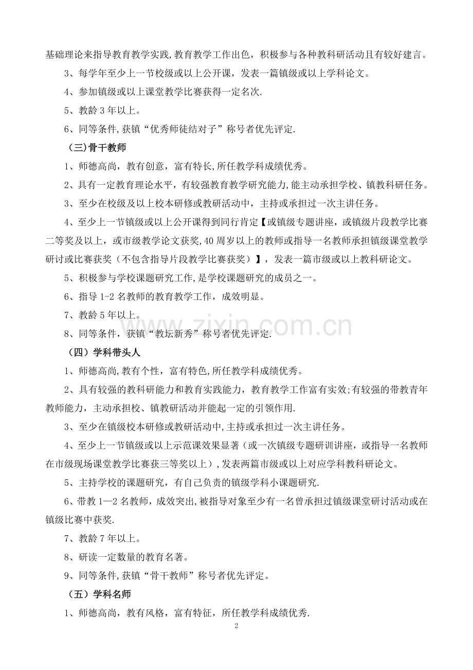 深沪镇名教师梯队评选管理办法.doc_第2页