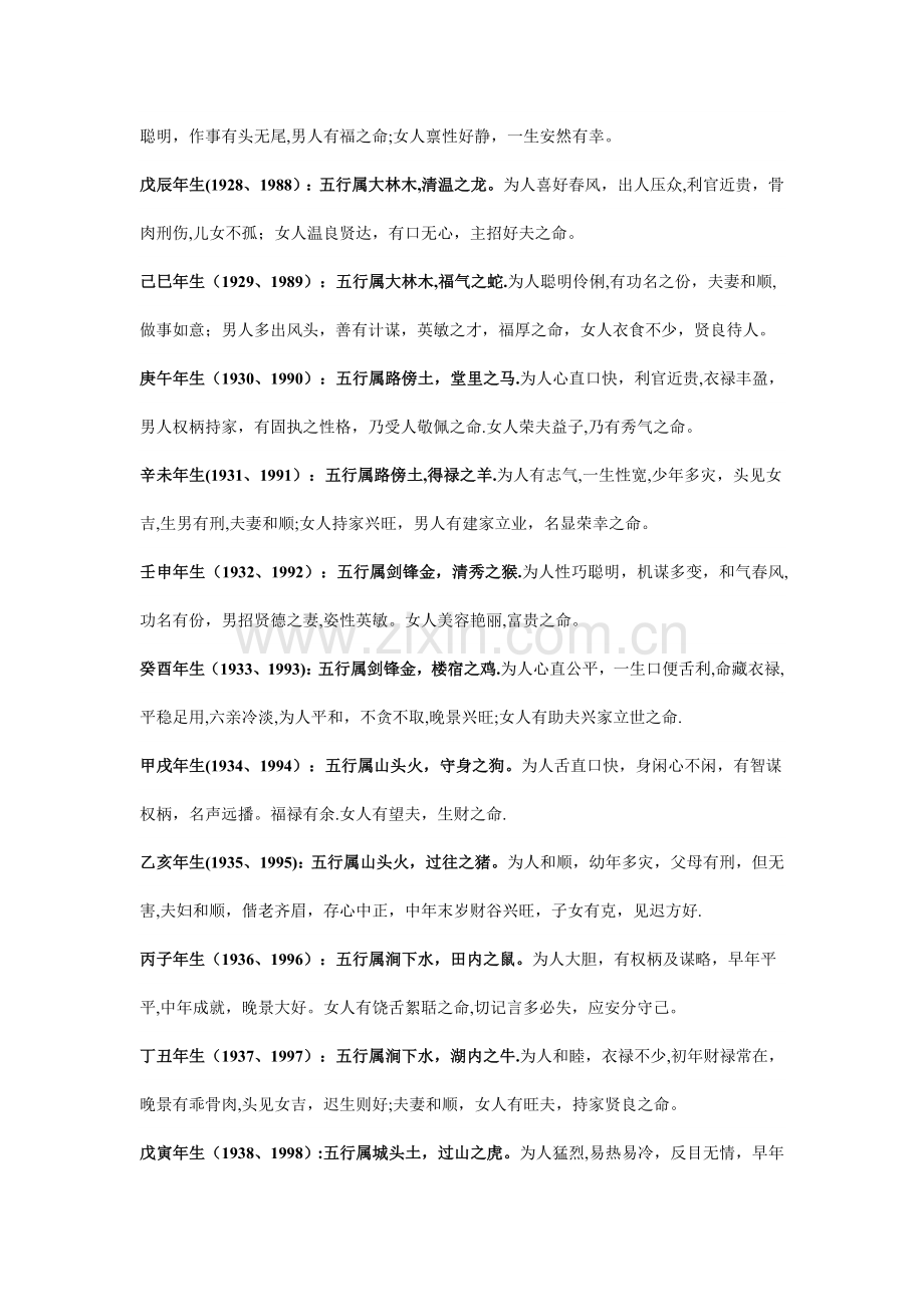 婚姻五行相生相克查询表.doc_第2页