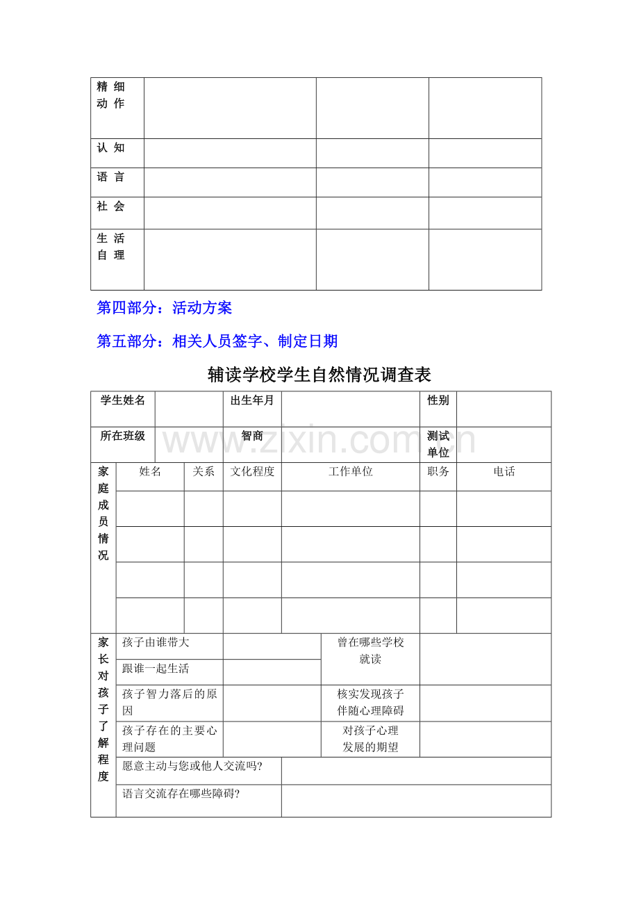 特殊教育专业--简化IEP表格.doc_第2页