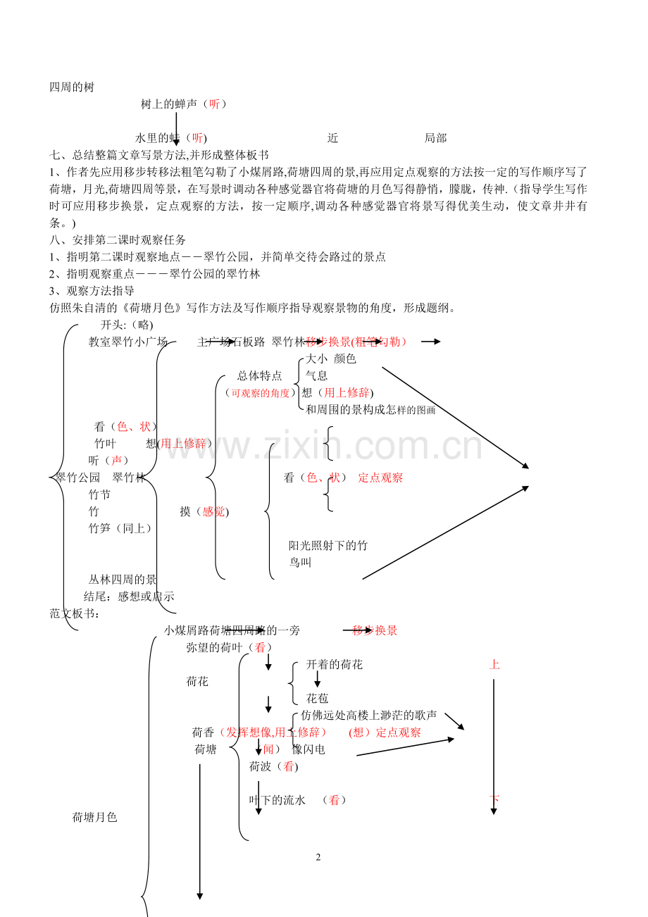 应用移步换景方法写景作文教案.doc_第2页