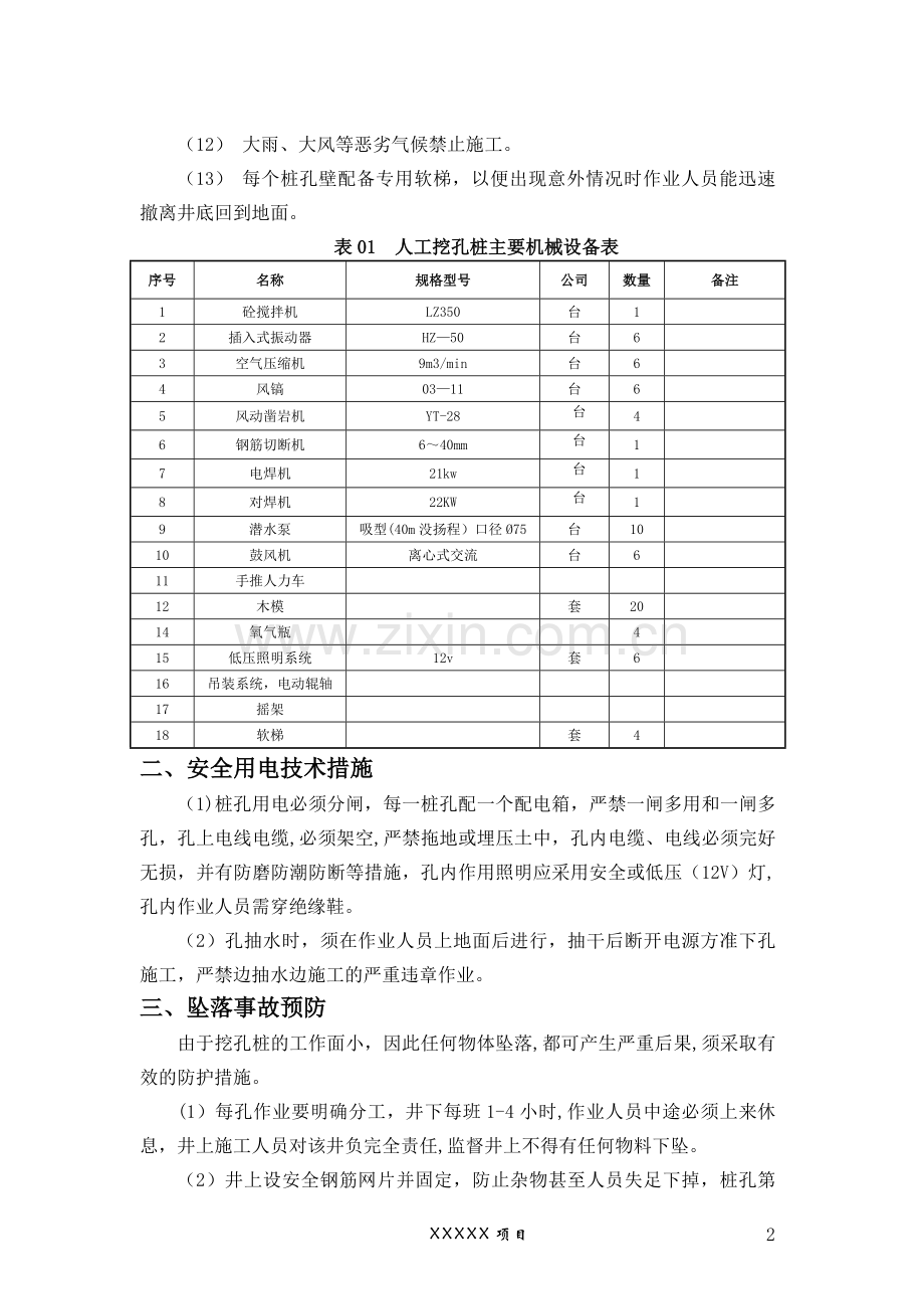 人工挖孔桩施工安全措施.docx_第2页