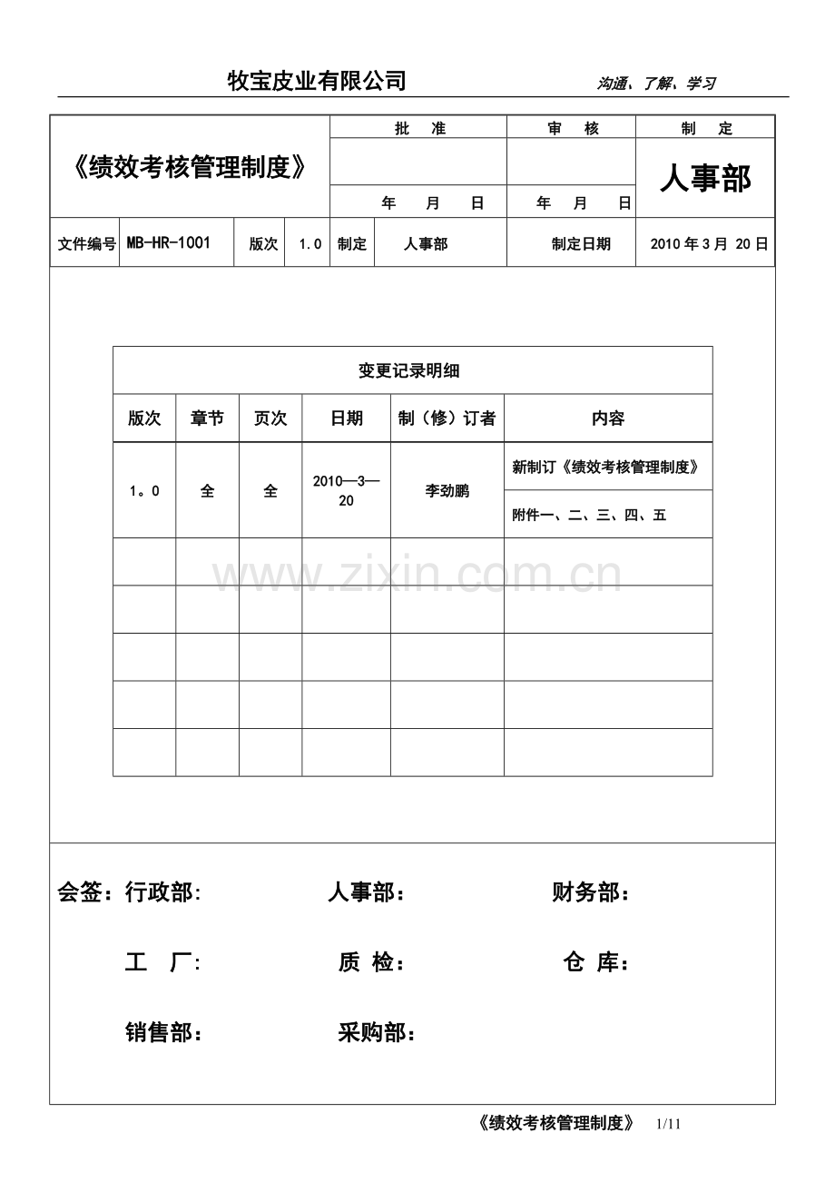 牧宝绩效考核管理制度(目前执行版).docx_第1页