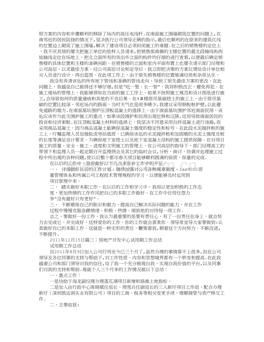 房地产项目经理试用期工作总结.doc_第2页