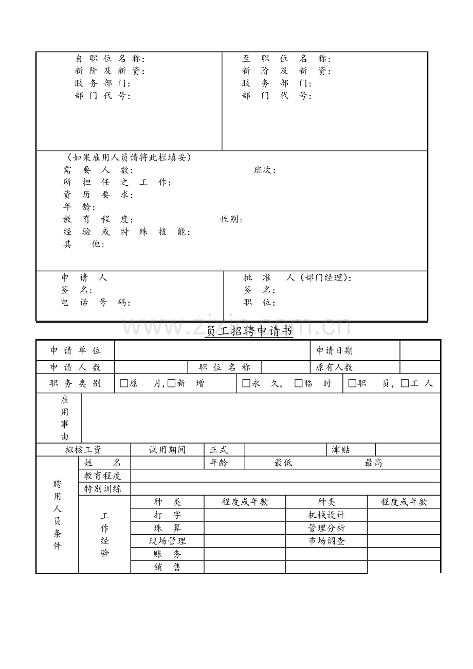 人力资源管理必备表格、申请书大全.doc_第3页