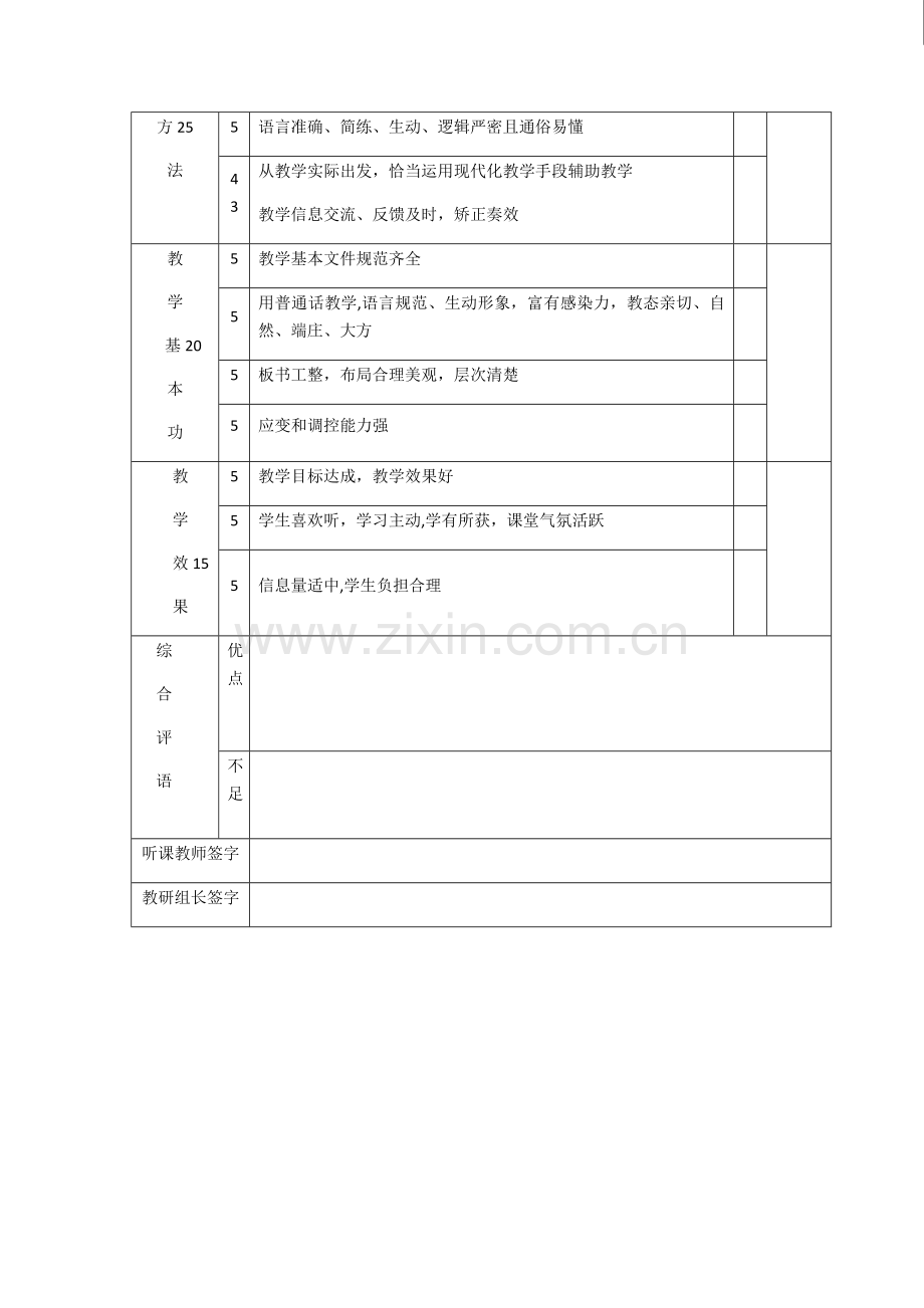 教师听课评课记录表.doc_第2页