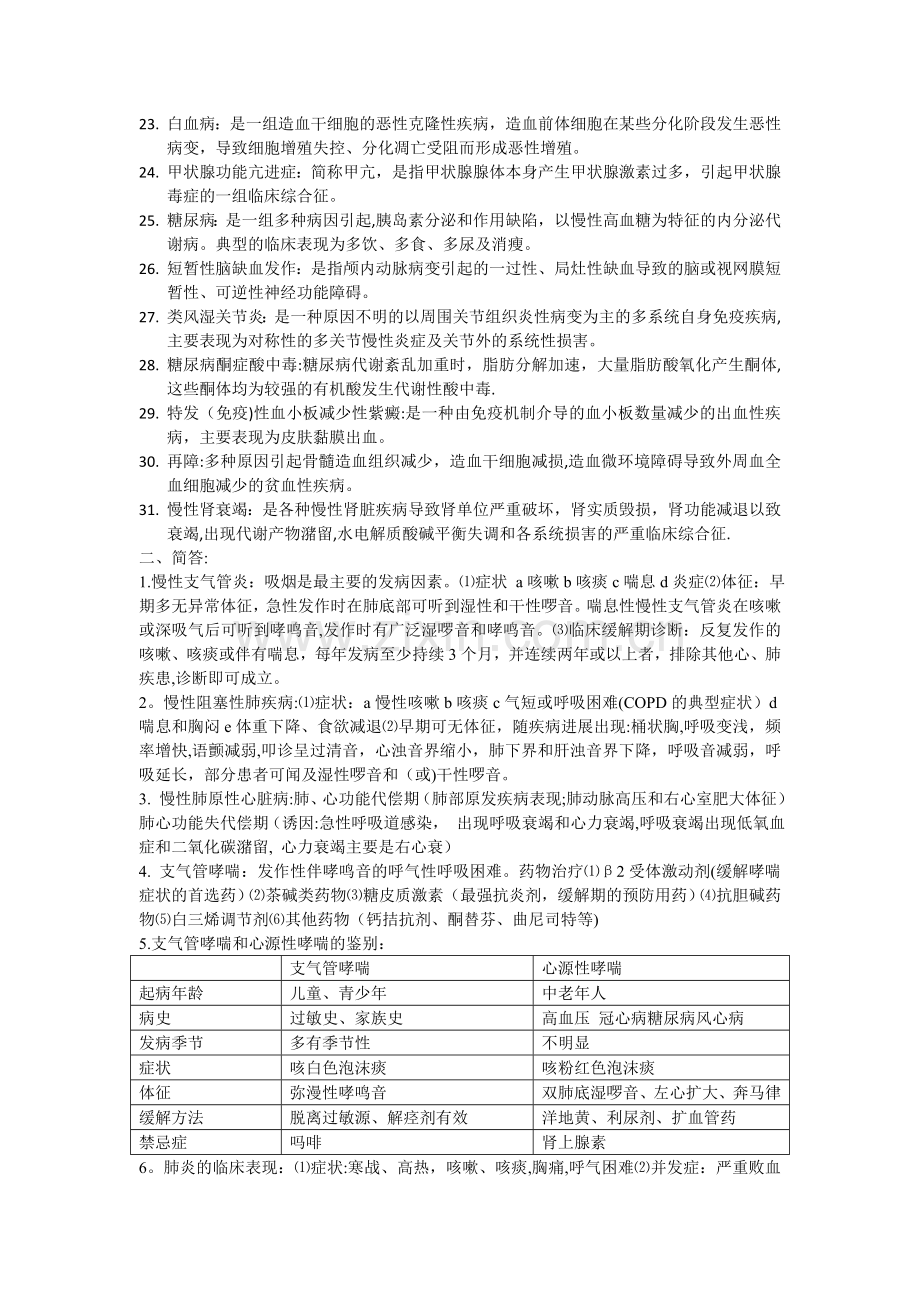 西医内科考试重点总结.doc_第2页