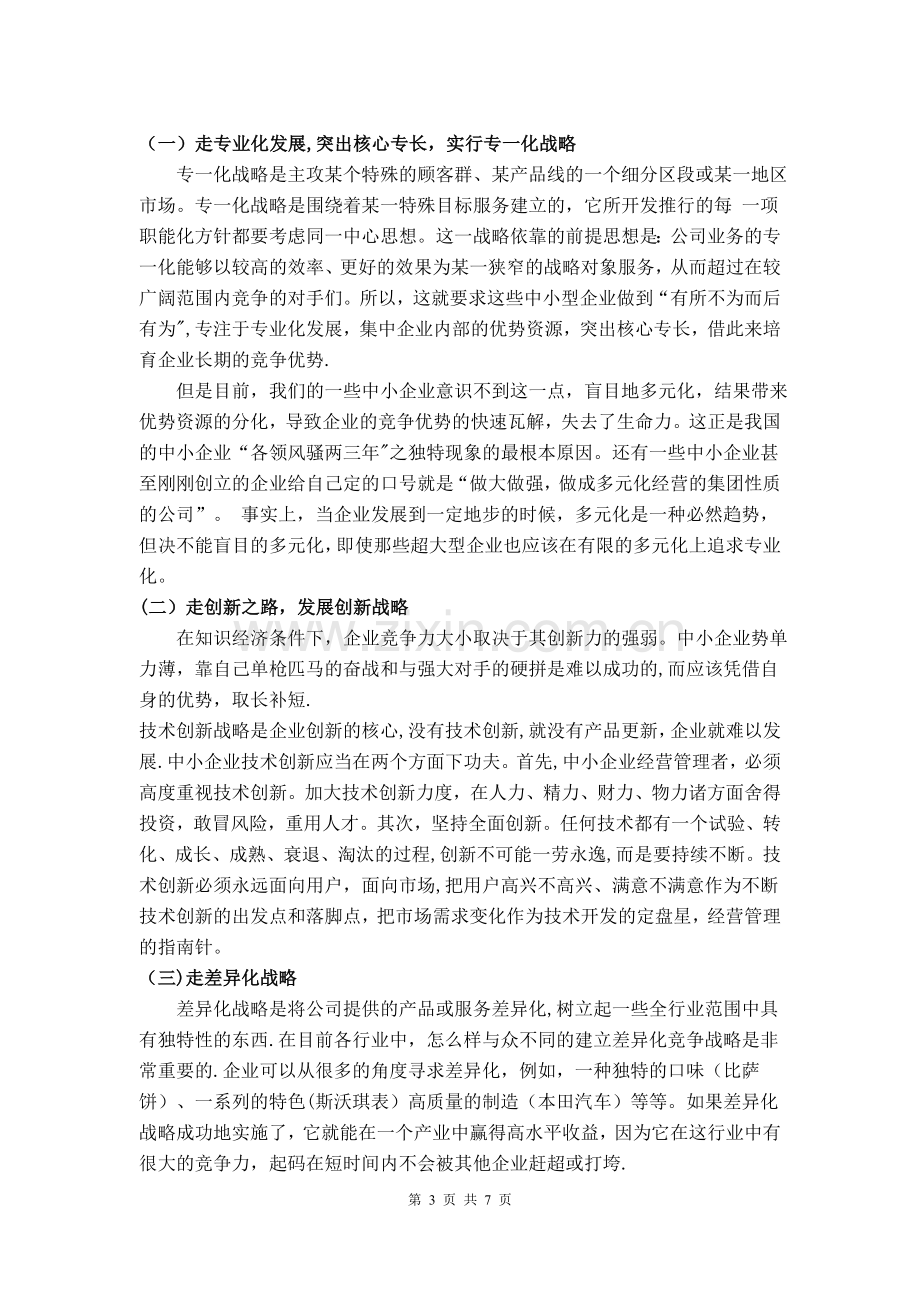 浅谈中小企业的战略管理.doc_第3页