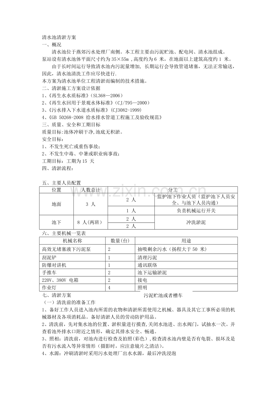 清水池清淤方案.doc_第1页