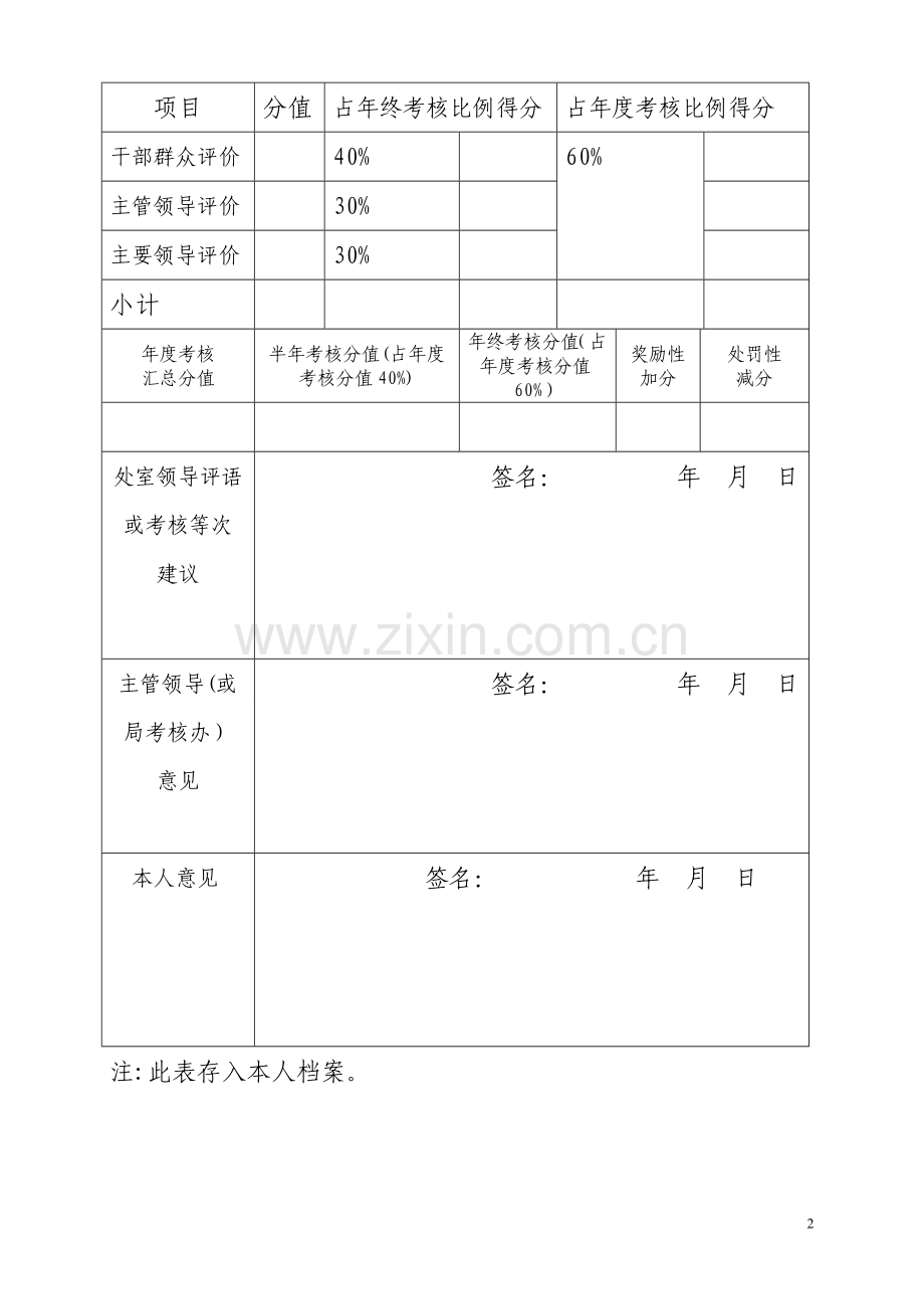 聘用人员考核登记表(年终).doc_第2页