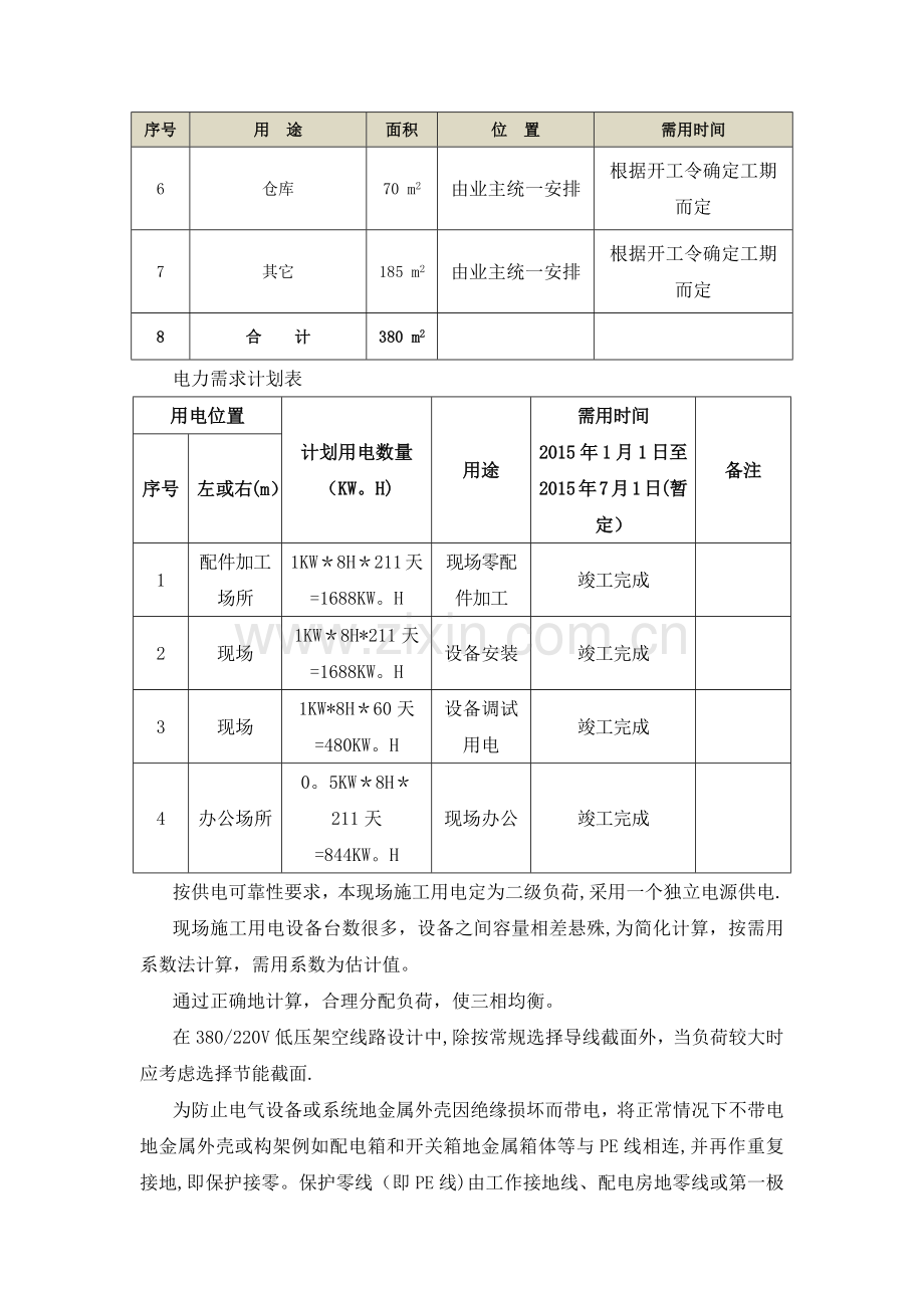 总平面布置图及临时用地表.doc_第2页