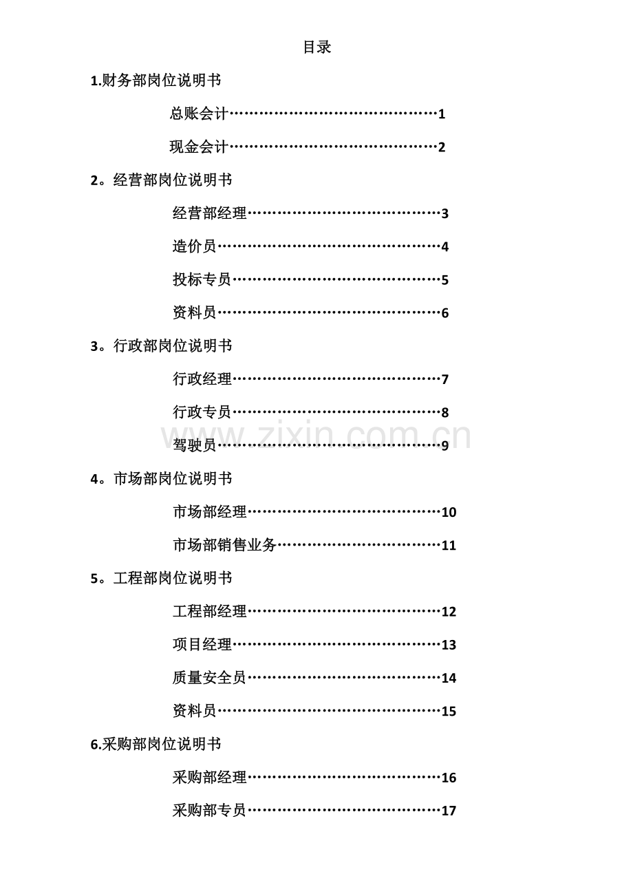 装饰工程有限公司岗位说明书位.docx_第2页