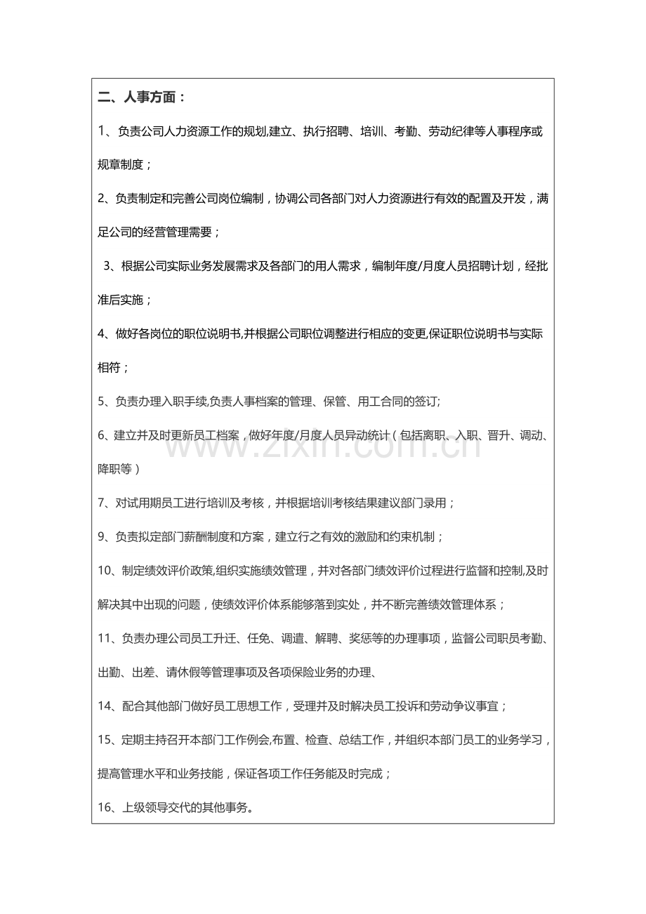 行政人事主管岗位职责.docx_第2页