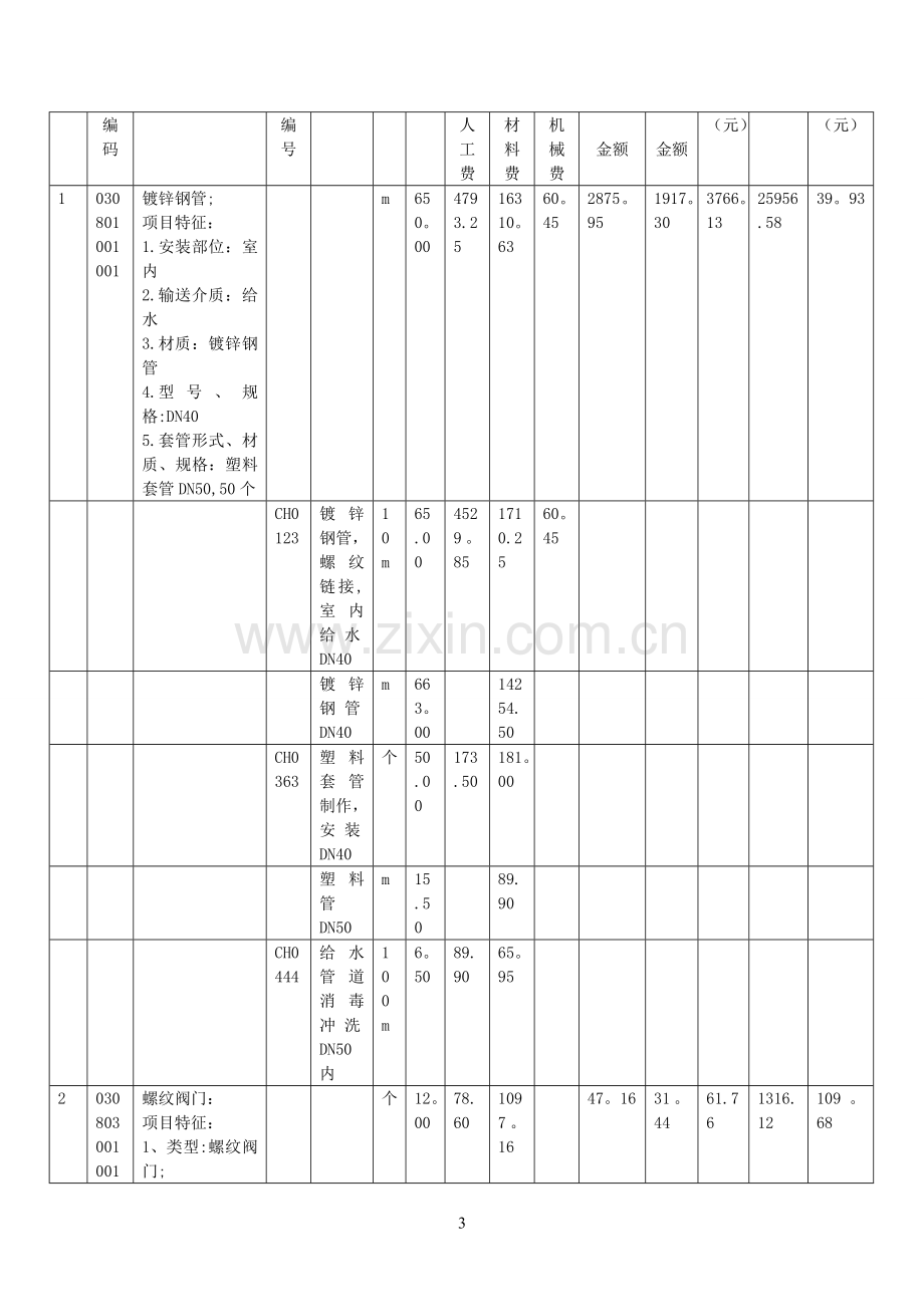 安装工程计量计价例题.doc_第3页