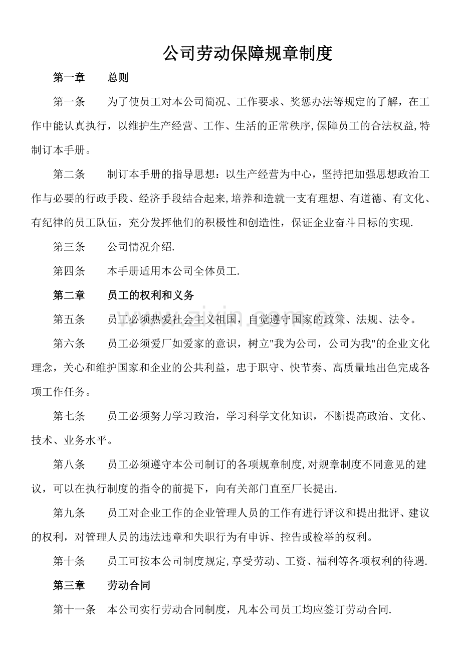 用人单位劳动保障规章制度分析.doc_第1页