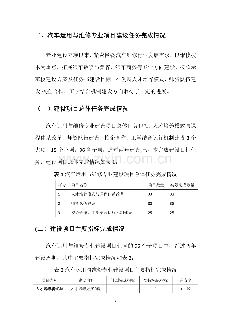 汽车运用与维修专业建设项目总结报告.doc_第3页