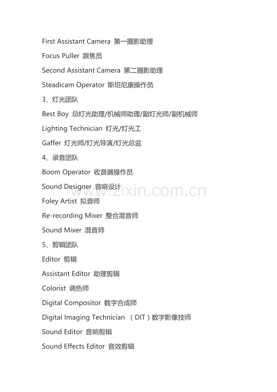 电影制作人员中英文对照表.doc_第2页