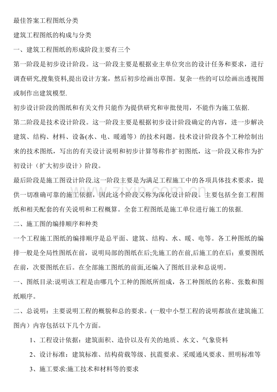 工程图纸分类.doc_第1页