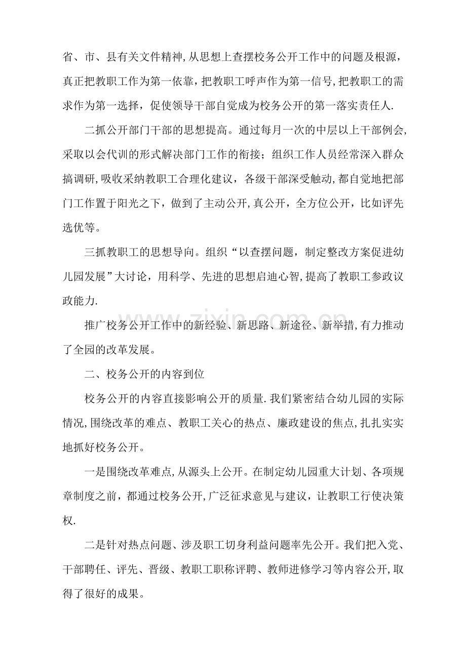 中心幼儿园校务公开自查报告.doc_第2页