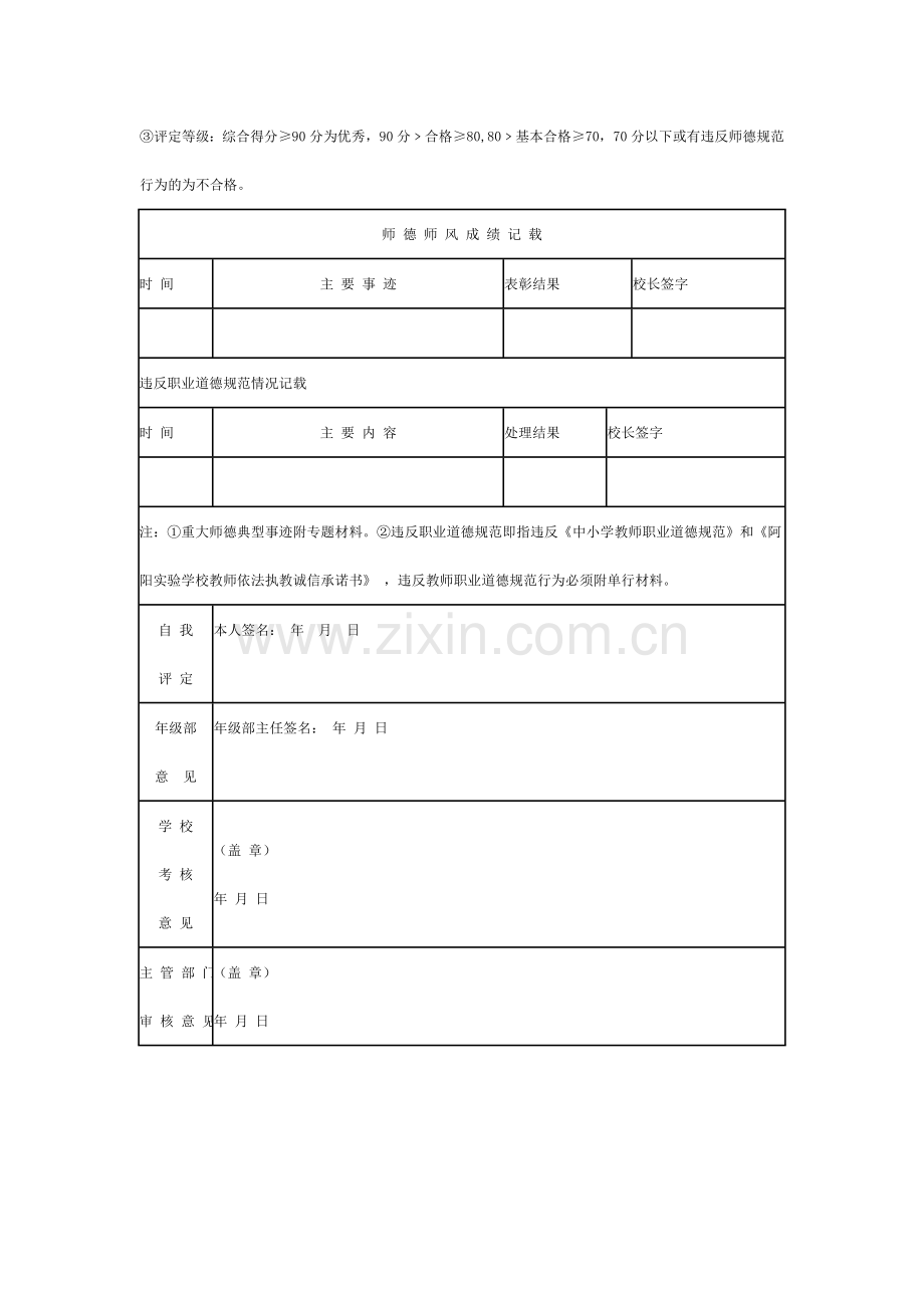 教师师德师风年度考核表.doc_第2页