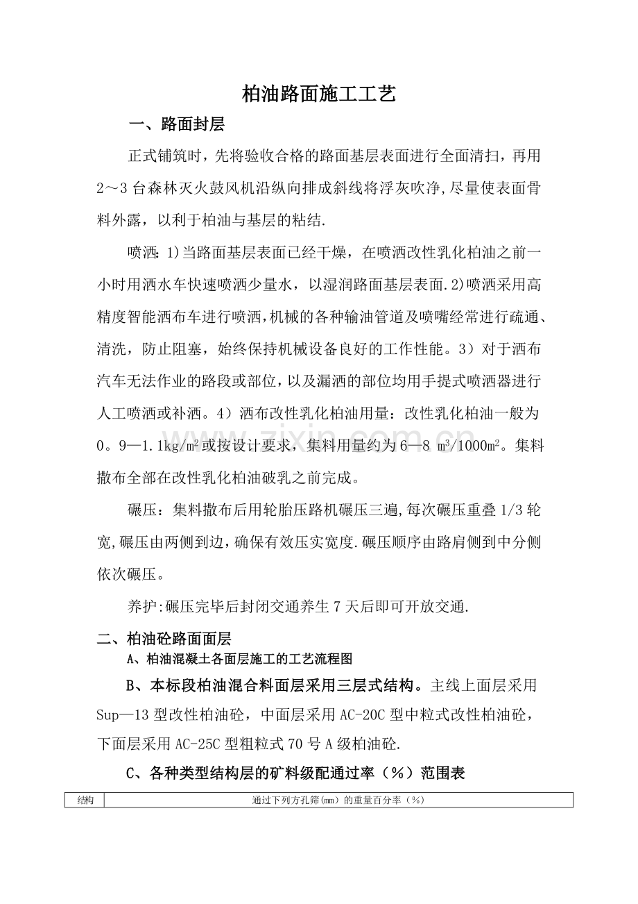 柏油路面施工方案.doc_第1页