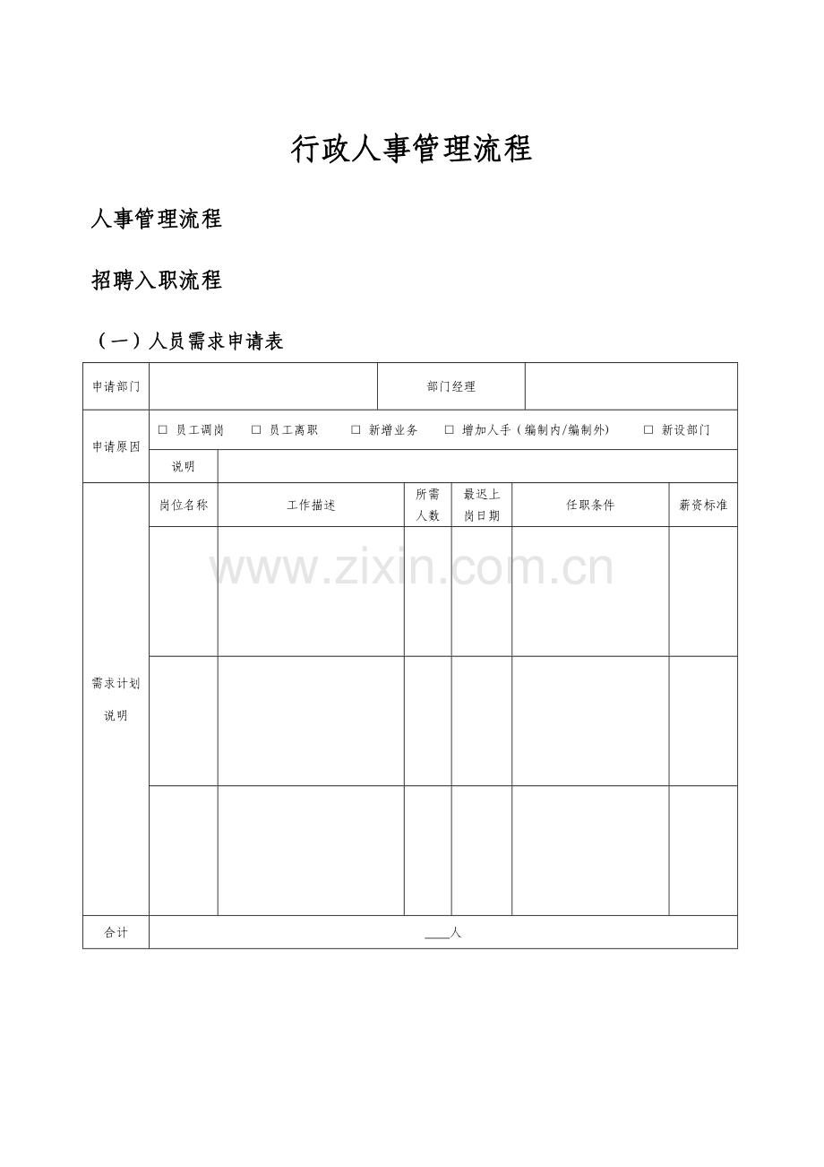 行政人事管理流程.docx_第1页