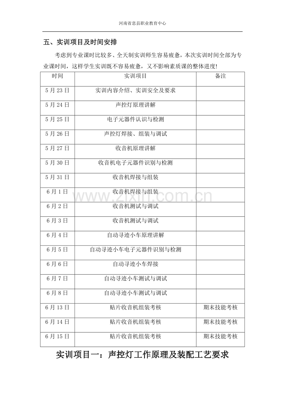 电子产品装配与调试实训方案.doc_第2页