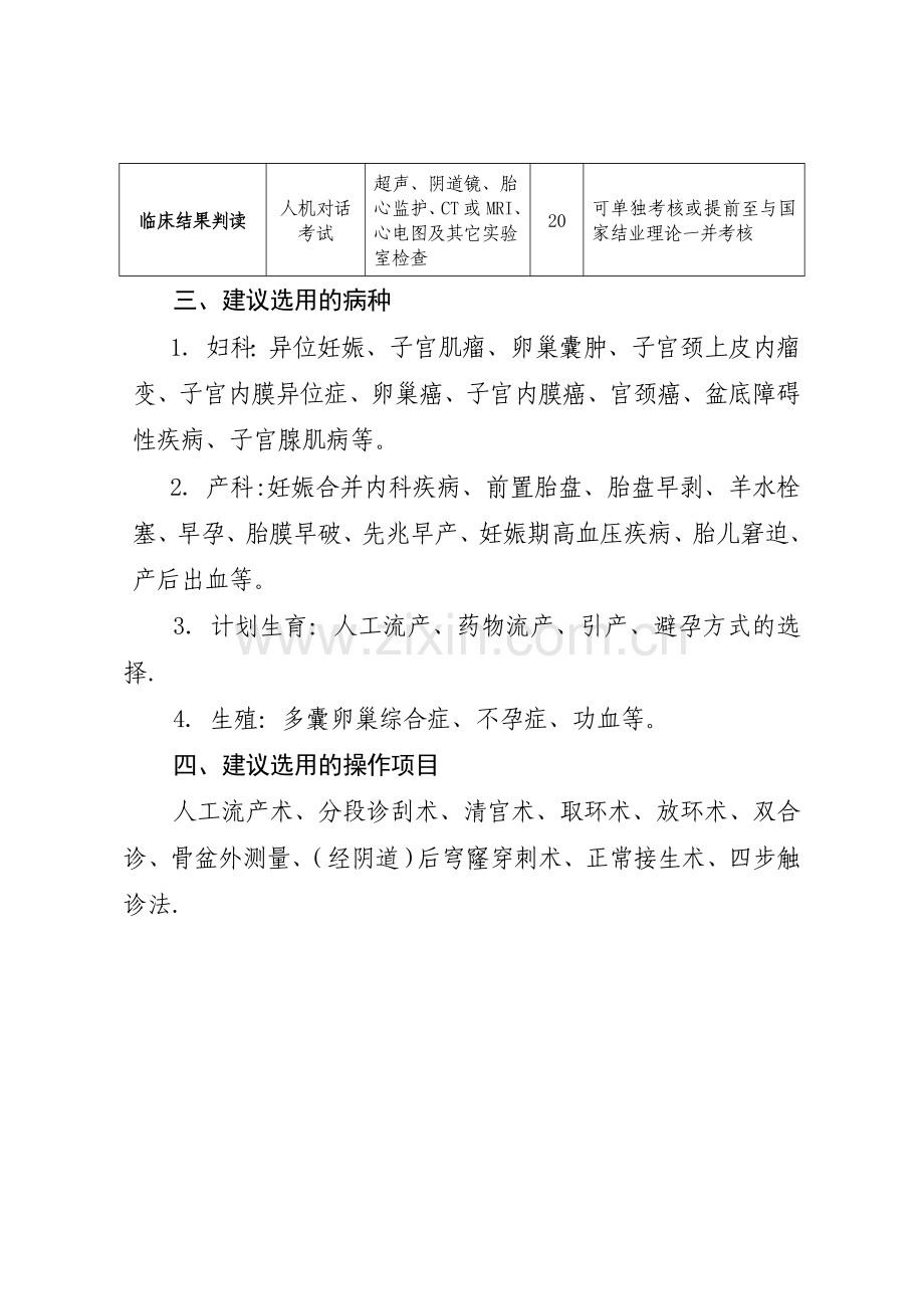 妇产科住院医师规范化培训技能考核内容.doc_第2页