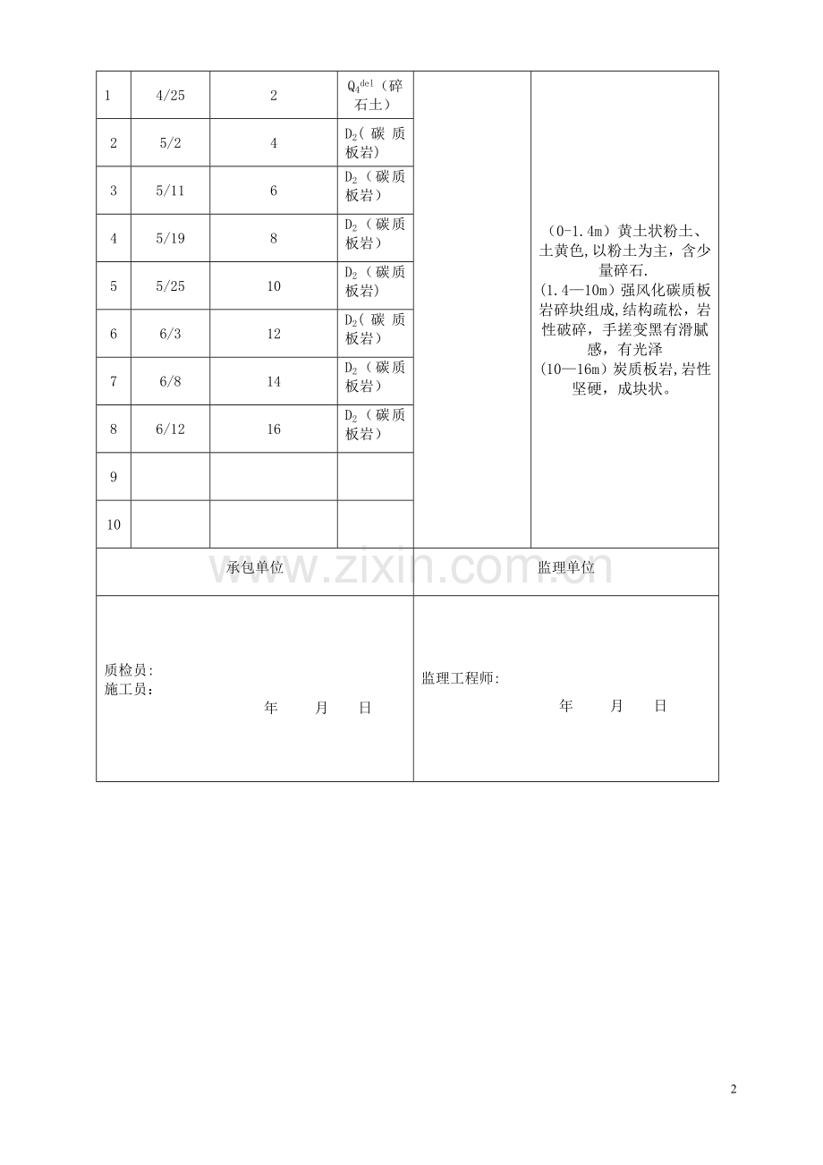 抗滑桩的表格(样本).doc_第2页