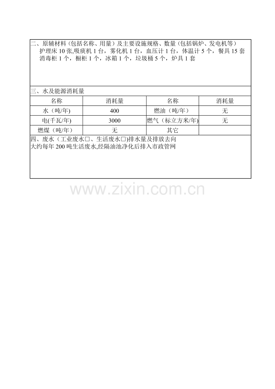 建设项目环境影响登记表模板.doc_第2页