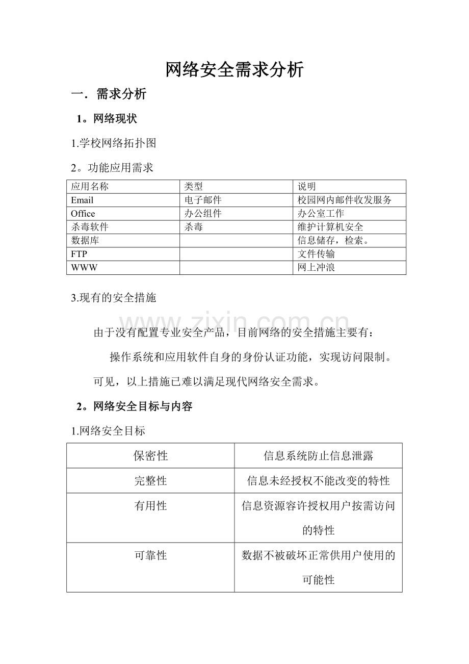 网络安全需求分析1.doc_第1页