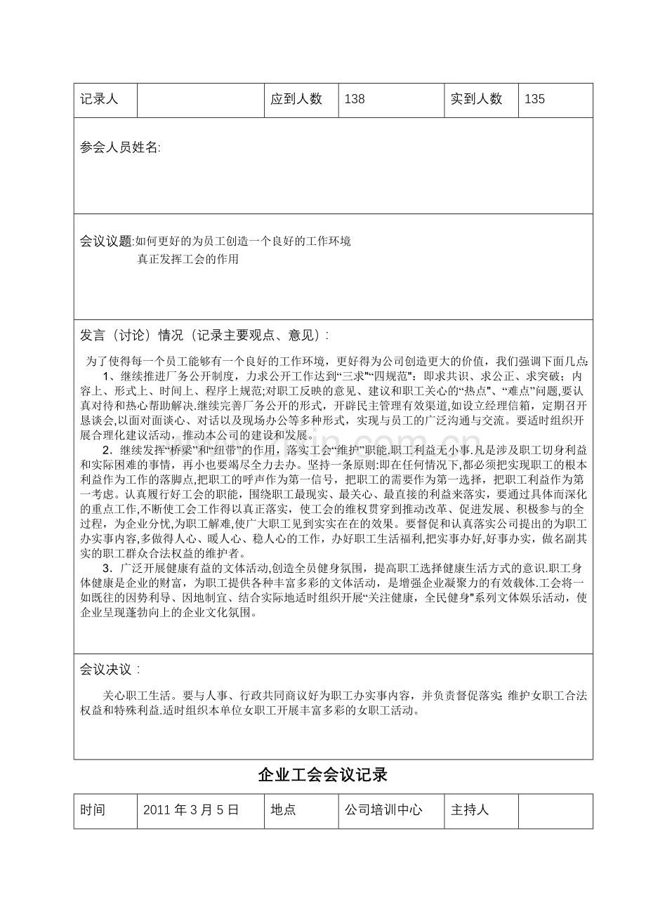 工会活动记录表格1.doc_第2页