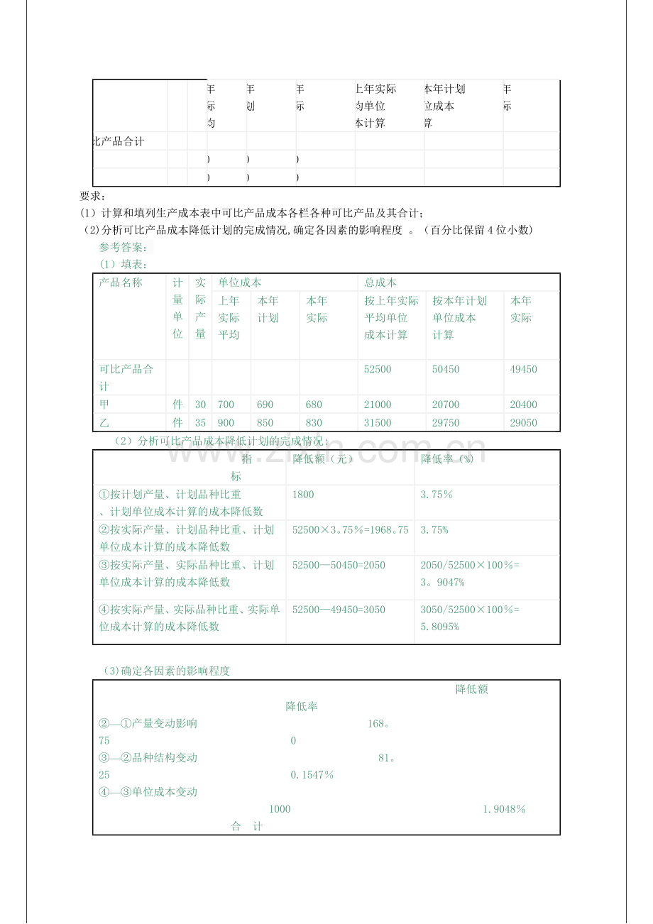 电大成本会计形成性考核作业答案6.doc_第2页