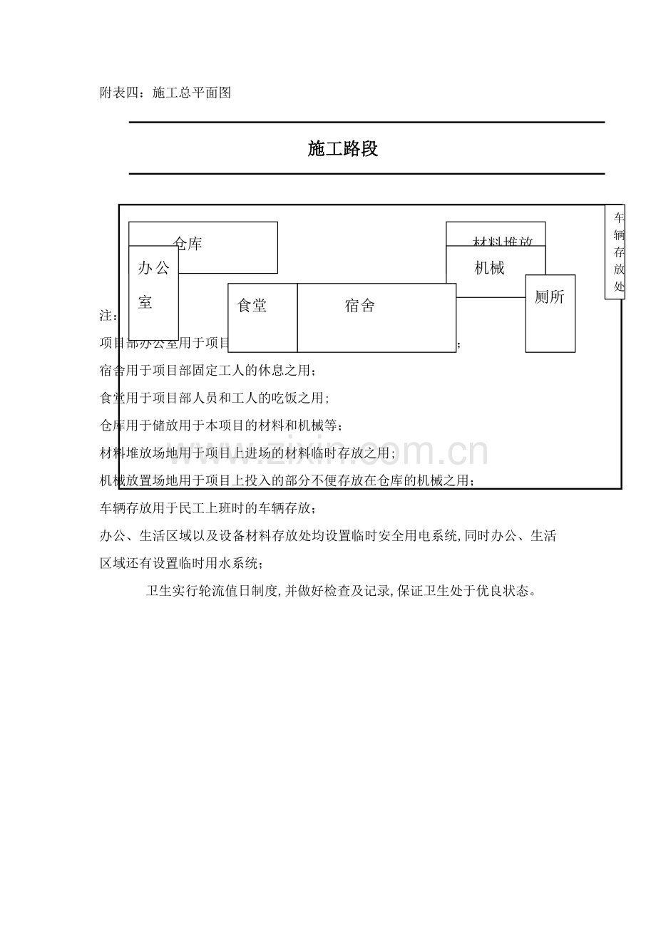 临时用地表及施工布置图.doc_第1页