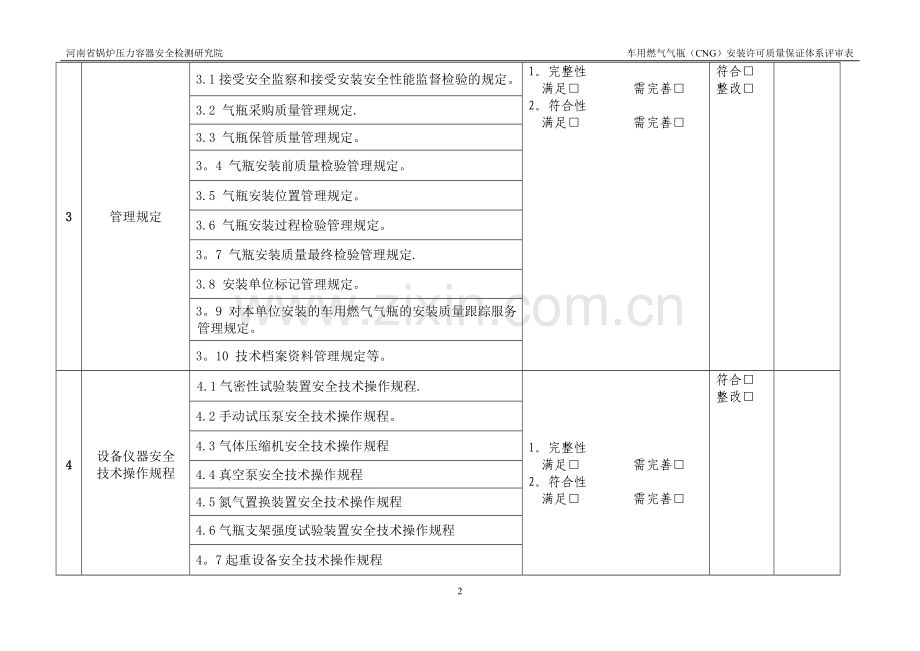 表二-质保体系评审表.doc_第2页